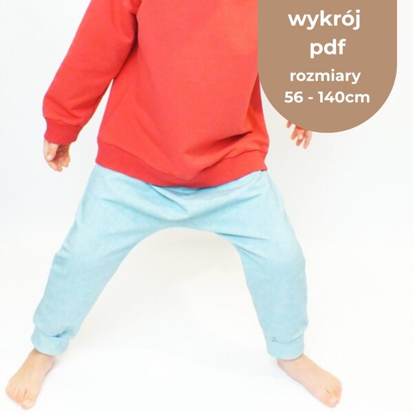 SPODNIE BAGGY, HAREMKI 