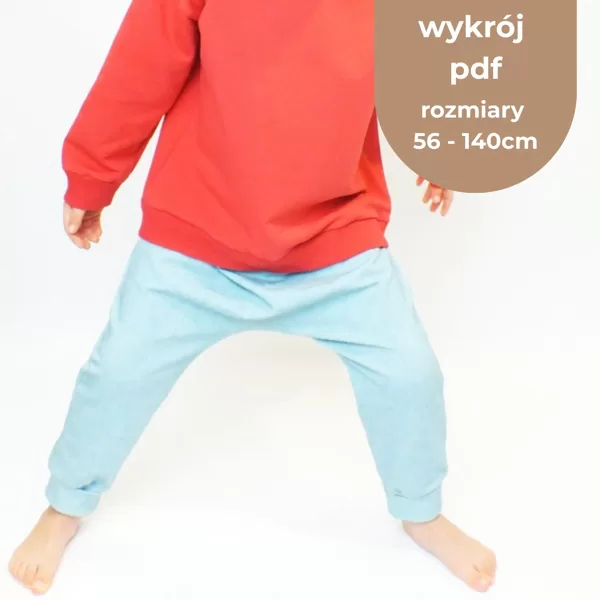SPODNIE BAGGY, HAREMKI 